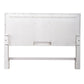 Mirage - King Travertine Panel Headboard - Wirebrushed White