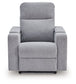 Pineland - Glider Power Recliner With Audio System - Pewter