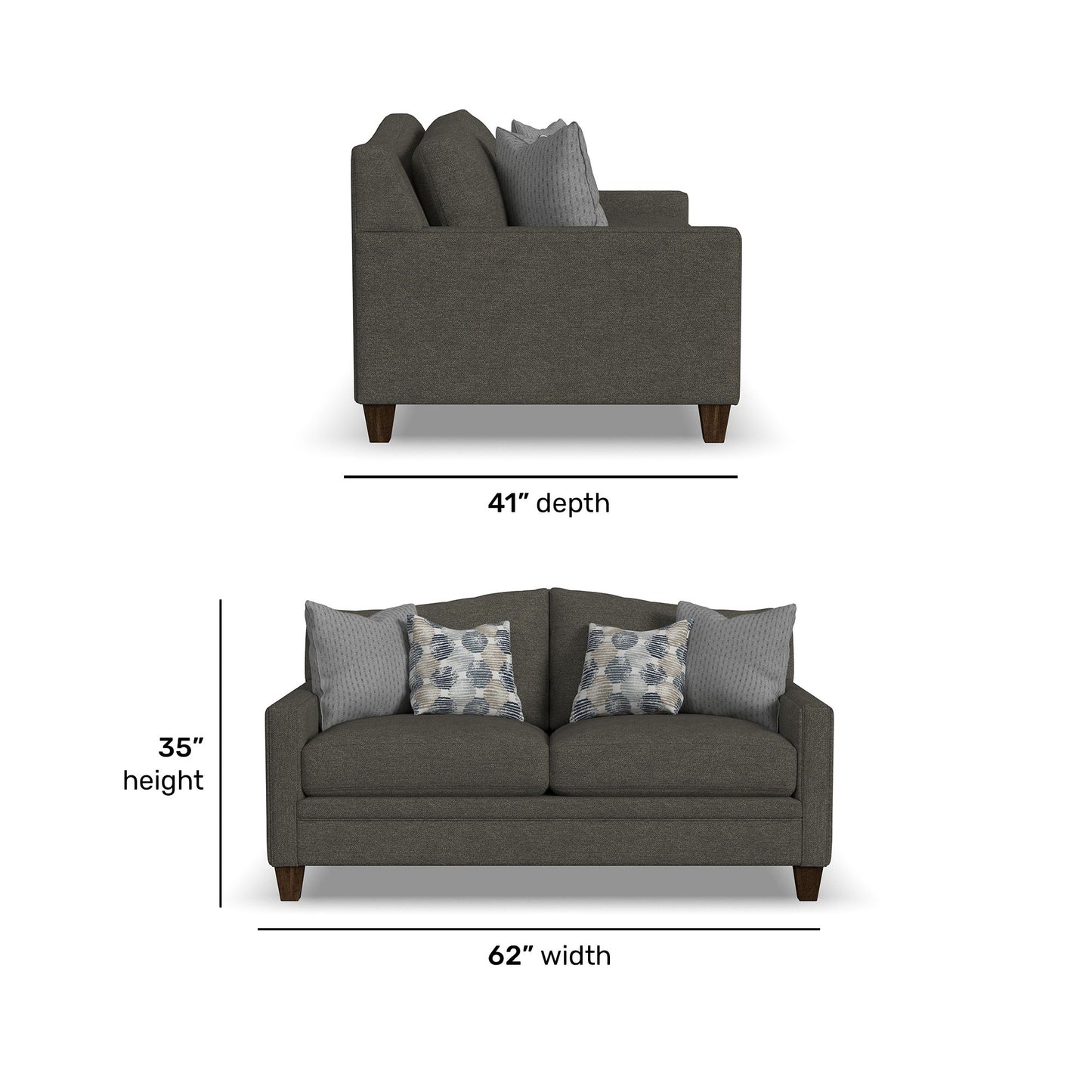 Lottie - Fabric Loveseat