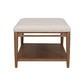 Verona - Rectangular Coffee Table - Beige / Dark Brown