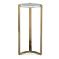 Pietra - Carrara Marble Drink Table - Bronze