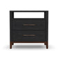 Waterfall - Nightstand - Black