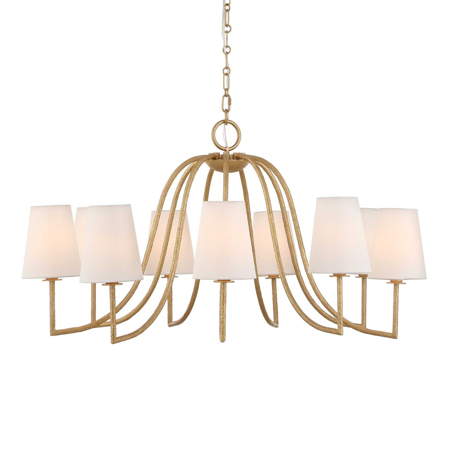 Seville - 9 Light Chandelier - Gold
