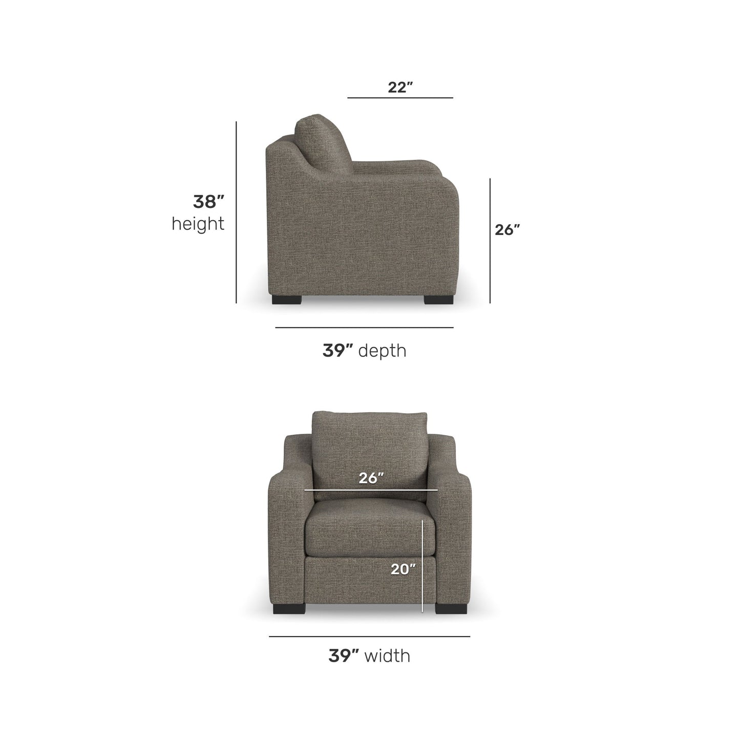 Cypress - Fabric Stationary Chair