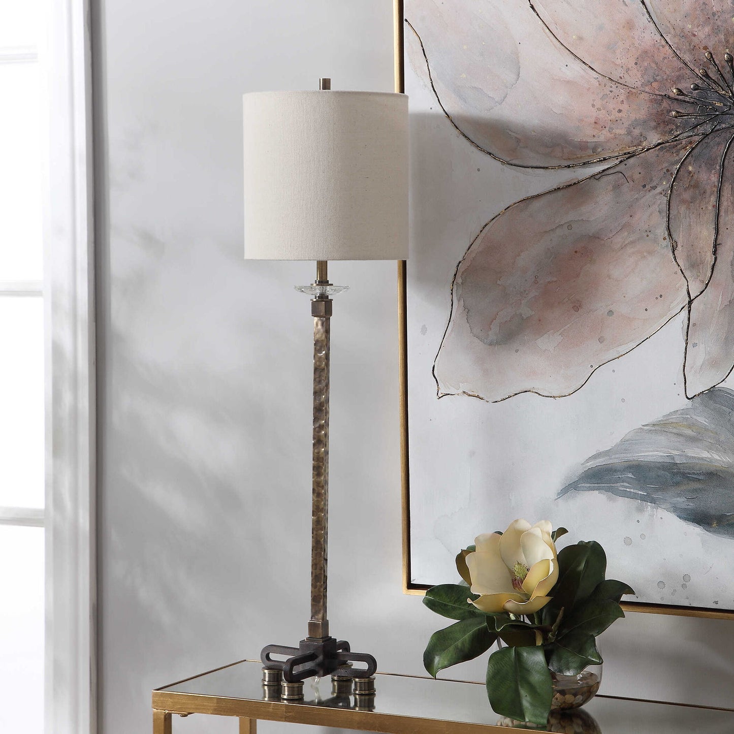Parnell - Industrial Buffet Lamp - Dark Brown