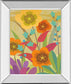 Flowerbed By Cary Phillips - Mirror Framed Print Wall Art - Orange