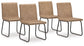 Pharwynn - Dining Upholstered Side Chair (Set of 4) - Toast