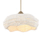 Biddeford - 5 Light Beaded Pendant - White