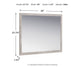 Vessalli - Bedroom Mirror - Gray