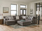 Crawford - Sectional With Cocktail Ottoman