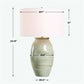 Amos - Ceramic Table Lamp - White