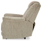 Hindmarsh - Power Recliner/ Adj Headrest - Stone