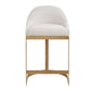 Ira - Counter Stool - Gold / Ivory