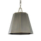 Granada - 1 Light Hexagon Pendant - Dark Gray