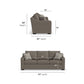 Cypress - Fabric Stationary Three-Cushion Sofa