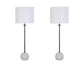 "Urban Sphere" Concrete Buffet Lamp (Set of 2) - Concrete/Matte Black