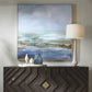 Lush Valley - Framed Canvas - Light Blue