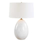 Avery - Glaze Table Lamp - White