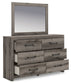 Graystorm - Dresser And Mirror - Brown Gray