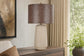 "Rustic Harmony" Ceramic Table Lamp (Set of 2) - Rock