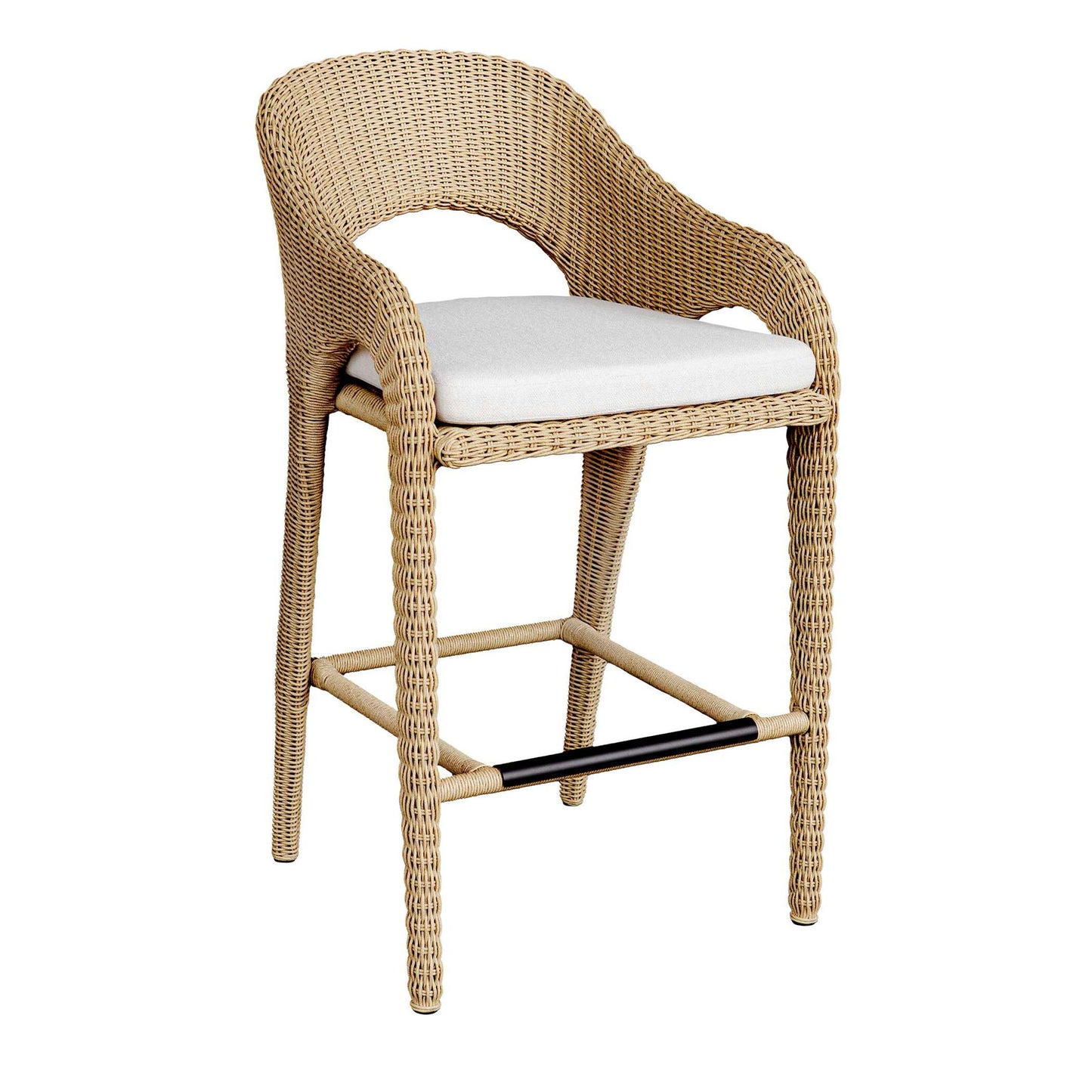 Kavali - Outdoor Wicker Barstool