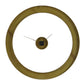 Ivory Halo - Minimalist Wall Clock - Gold / White