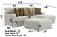 Tori - Sectional With Comfort Coil Seating, Cocktail Ottoman And Accent Pillows Included