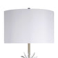 "Crystal Bloom I" Metal And Crystal Floor Lamp - Soft Gold / Clear Crystal / White Marble