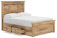 Makidern - Panel Storage Bed With 2 Under Bed Storage Units