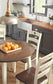 Woodanville - Round DRM Drop Leaf Table - Cream / Brown