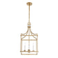 Montreal - 4 Light Brass Lantern Pendant - Gold