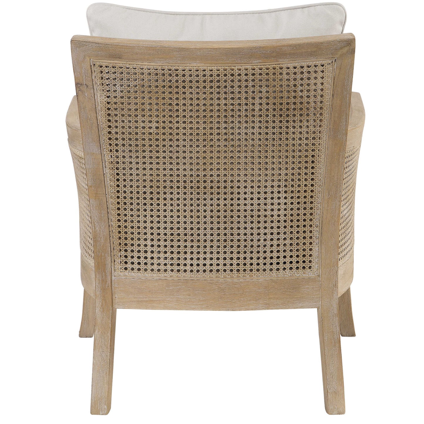 Encore - Natural Armchair - White