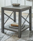 Freedan - Square End Table - Grayish Brown