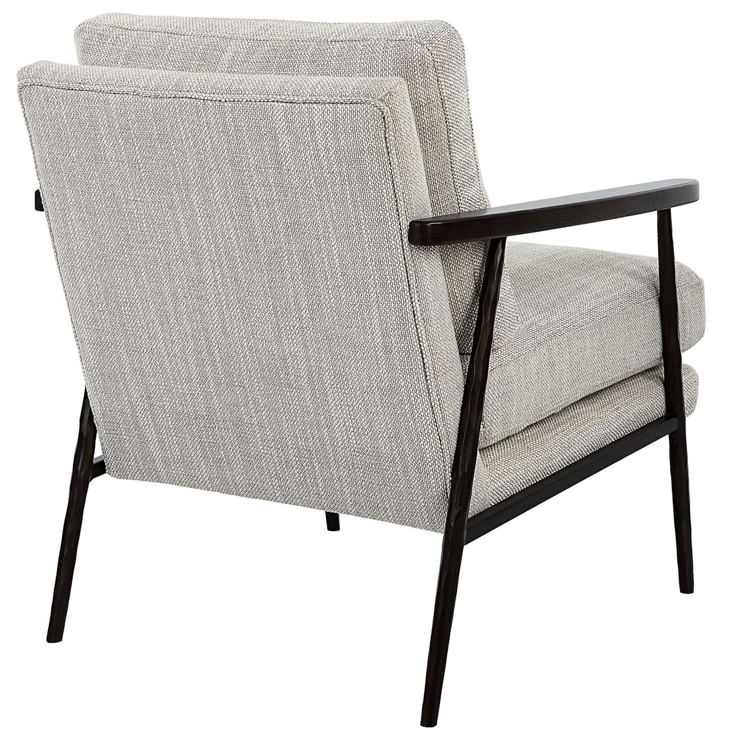 Sebastian - Cast Iron Accent Chair - Gray