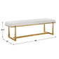 Midas - Bench - Antique Gold & White