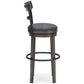 Caitbrook - Tall UPH Swivel Barstool - Gray