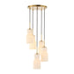 Vanier - 5 Light Cluster Pendant - Gold