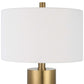 Adelia - Ivory & Brass Table Lamp