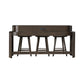 City View - 4 Piece Table Set (Console Bar Table & 3 Console Stools) - Coffee Bean