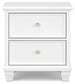 Fortman - Two Drawer Night Stand - White