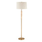 Verlaine - Travertine Floor Lamp - Brass,Gold