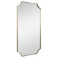 Lennox - Scalloped Corner Mirror - Brass