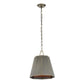 Granada - 1 Light Hexagon Pendant - Dark Gray