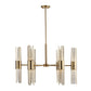 Cret - 12 Light Brass Chandelier - Bronze