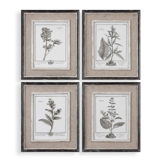 Casual Gray Study - Framed Art (Set of 4) - Beige
