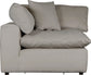 Posh - 8 Piece Modular Sectional With 3 Armless, 3 Corners, 2 Cocktail Ottoman - Dove