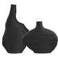 Duostacked - Vases (Set of 2) - Black