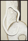 Ivory Contour I Hand-Painted LED Canvas In Frame - Ivory / Cream