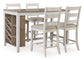 Skempton - Rectangular Counter Table With Storage - White