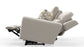 Micah - Power Headrest Power Deep Seat Reclining Console Loveseat - Oatmeal